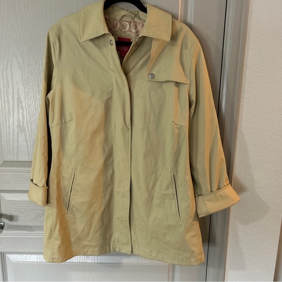 ESPRIT women’s 1X Beige Rain Coat Outerwear - Picture 1 of 9